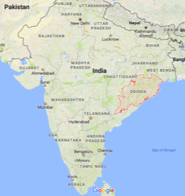 orissa, odisha, google map