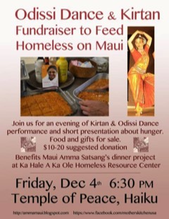 Kirtan, Foundaiser for Homeless, Temple of Peace