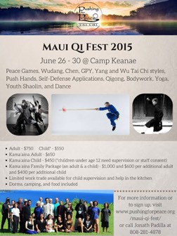 Maui Qi Fest, Qi Fest, Camp Keanae